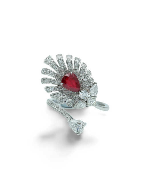 Pigeon Blood Ruby Ring