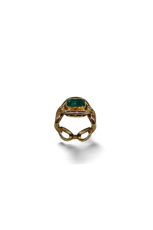 Emerald Knots Design Ring